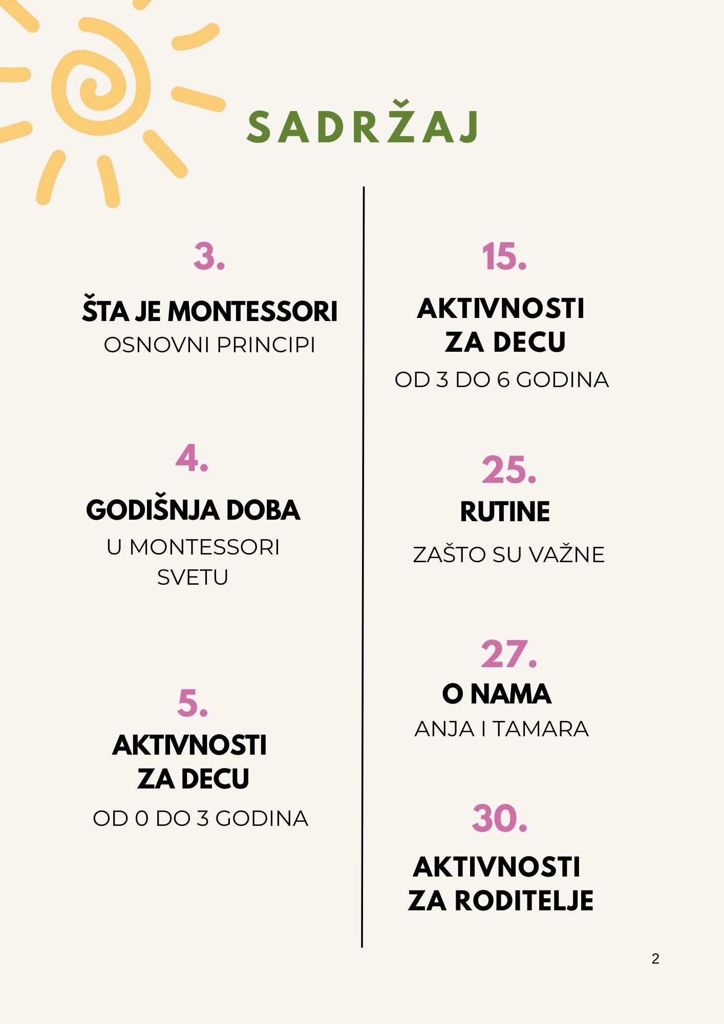 Montessori leto 2025 besplatan časopis